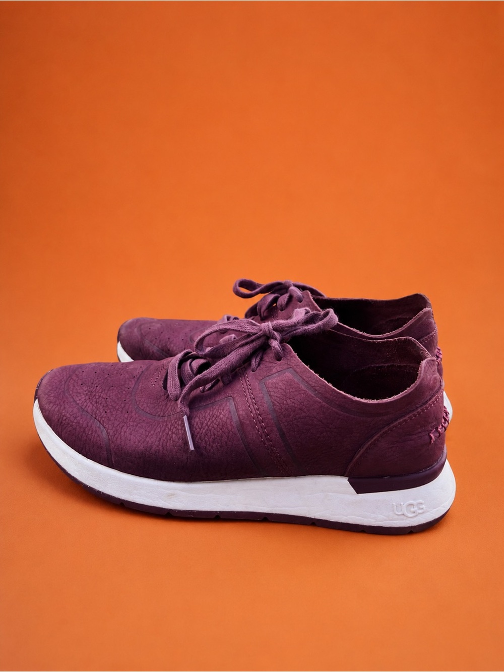 UGG Women's Merlot Suede Lace-Up Sneakers